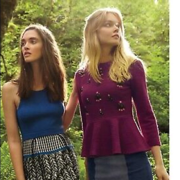 Dolce Vita Anthropologie Gem Drop Peplum top - Picture 8 of 16